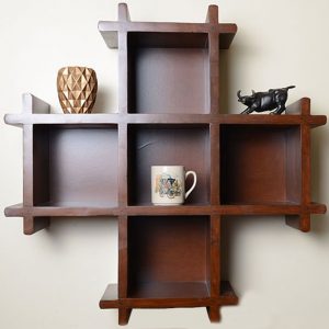 Plus Shaped Bookshelf